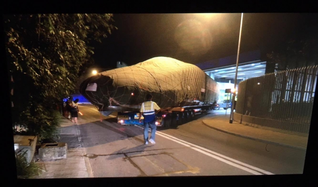 進入石崗列車停放處