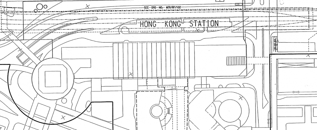 圖一：香港站位置圖