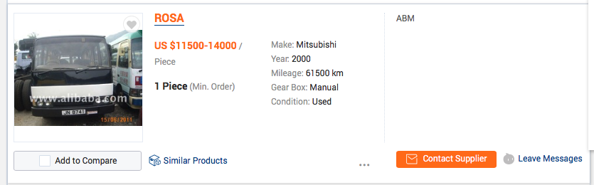 Very easy to find HK's export Rosa in ALIBABA