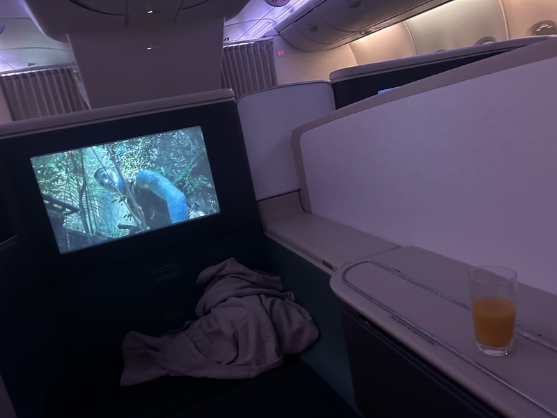 小睡看一下電影，3小時奢華之旅好快結束