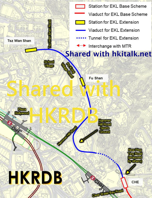 EKL Extension to TWS (via Hammer Hill tunnel and Sports Ground)